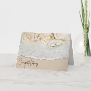 Carte Roses Mariages blancs