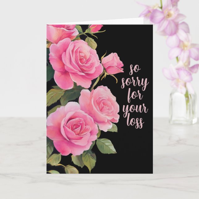 Carte Roses roses roses DÉSOLÉ POUR PERDRE DES CONDAMNAT (Orchidée)