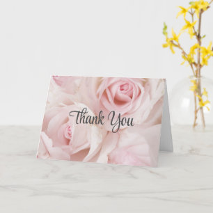 Carte Roses Roses Roses & Élégant Dentelle - Merci