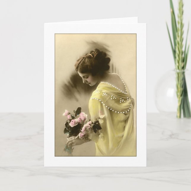 Carte Roses roses roses victoriennes, romantique (Devant)