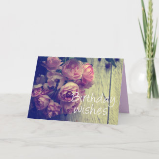 Carte Roses roses vintages