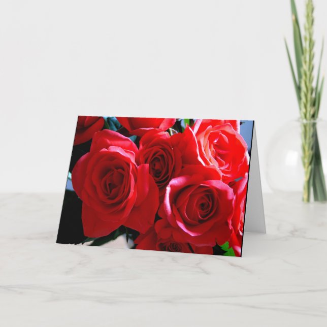 Carte Roses rouges (Devant)