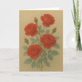 Carte Roses Rouges