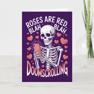 Carte Roses Sont Rouges Anti Saint-Valentin de Doomscrol