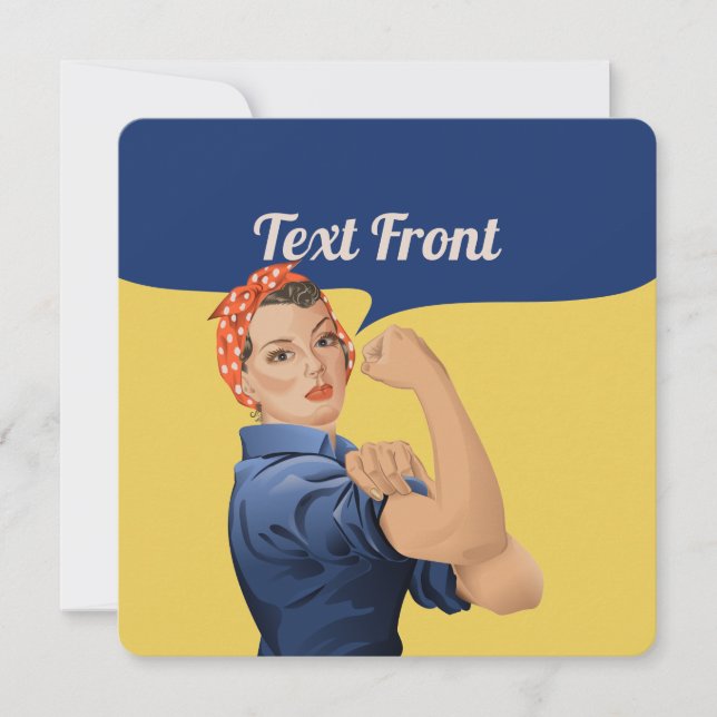 Carte Rosie l'invitation de Riveter (Devant)
