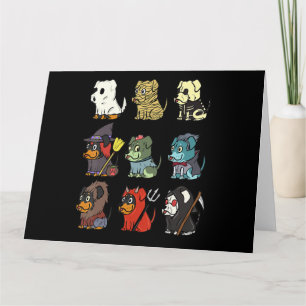 Carte Rottweiler Costumes d'horreur Drôle chien Hallowee