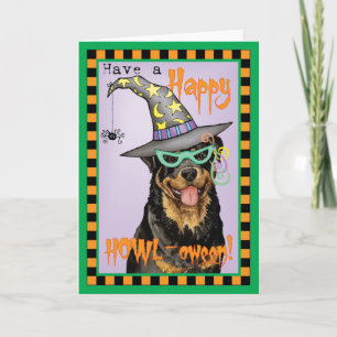 Carte Rottweiler de Halloween