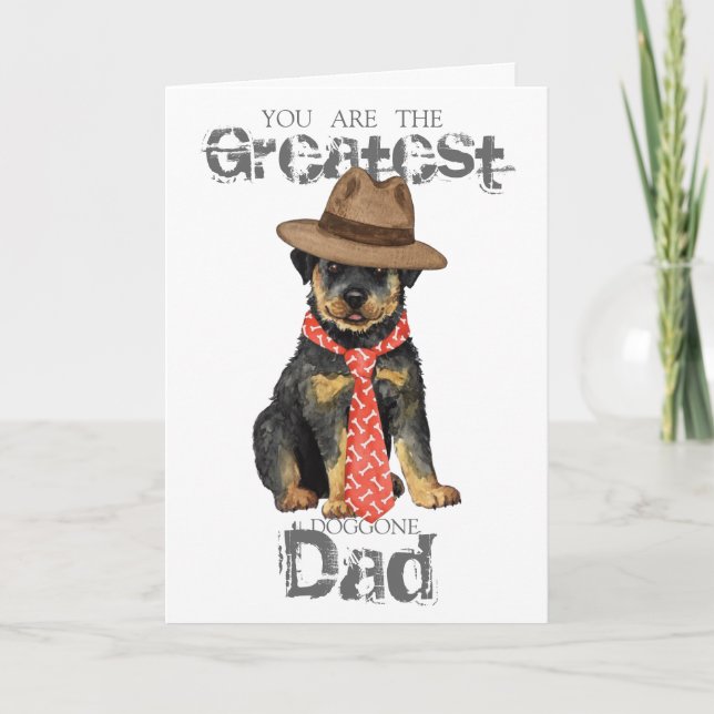 Carte Rottweiler Papa (Devant)