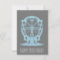 Roue de Ferris Dessinée à la Main pour Anniversair