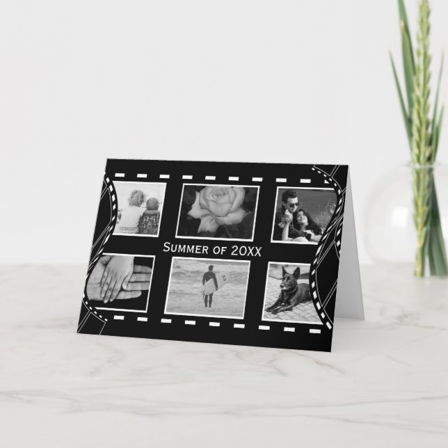 Carte Roue de film noir et blanc (Devant)