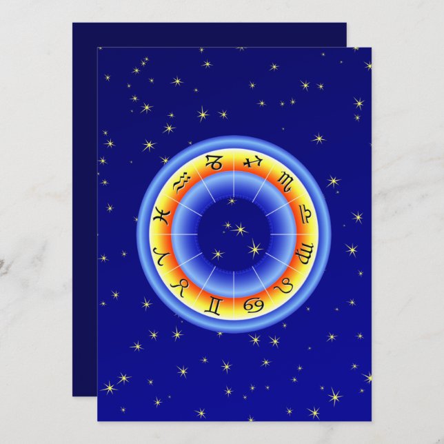 Carte Roue Zodiac (Devant / Derrière)