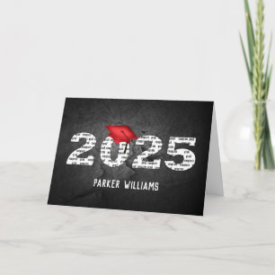 Carte Rouge 2025 Bac de graduation sur Black Rock