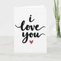 Carte rouge à cœur 'Je t'aime'
