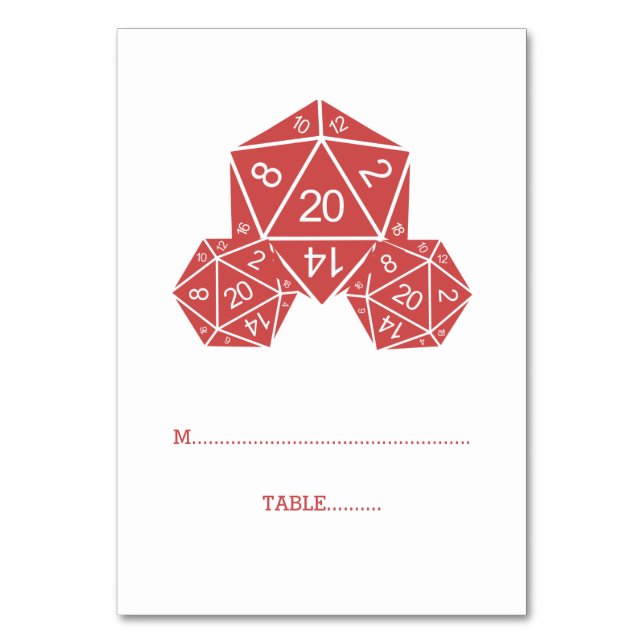 Carte rouge D20 Dice Place (Par défaut)