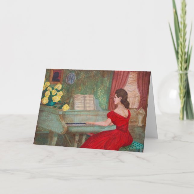 Carte rouge dame (Devant)