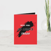 Rouge d'anniversaire de fitness motivationnel