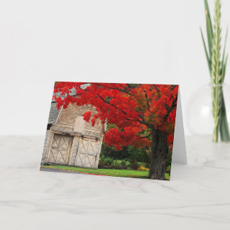 Carte Rouge d'automne