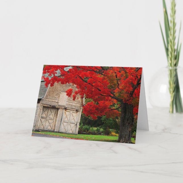 Carte Rouge d'automne (Devant)