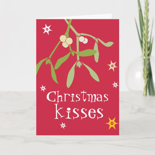 Carte rouge de biscuits de Noël (Devant)