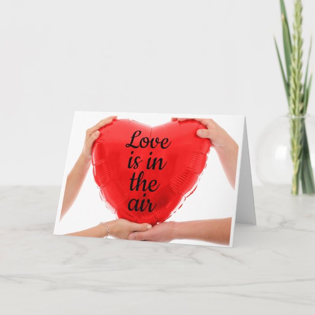 Carte rouge de la Saint-Valentin (Devant)