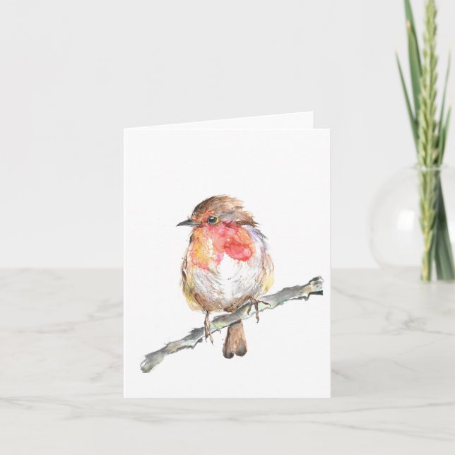 Carte rouge de Noël (Devant)