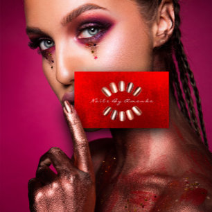 Carte rouge de rendez-vous de rose de maquillage