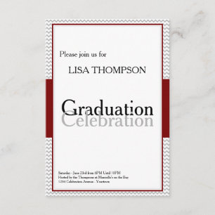 Carte rouge d'invitation de célébration