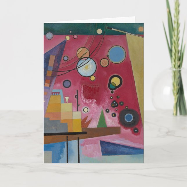 Carte Rouge lourd par Wassily Kandinsky (Devant)