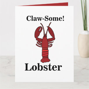 Carte Rouge Maine Homard Fruits de mer