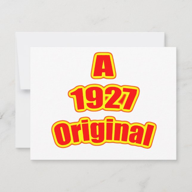 Carte Rouge original 1927 (Devant)