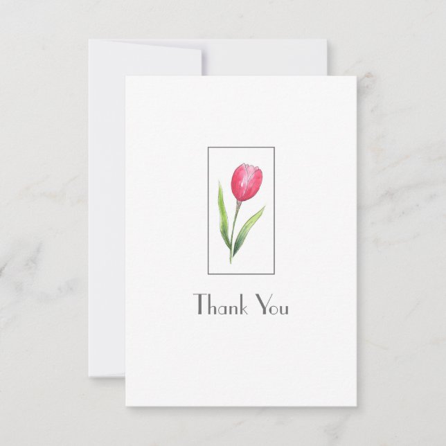 Carte rouge Tulip (Devant)