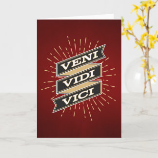 Carte Rouge Veni Vidi Vici