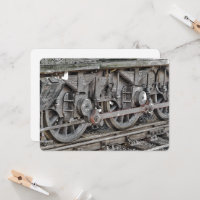 CARTE ROULEAUX DE TRAIN À VAPEUR