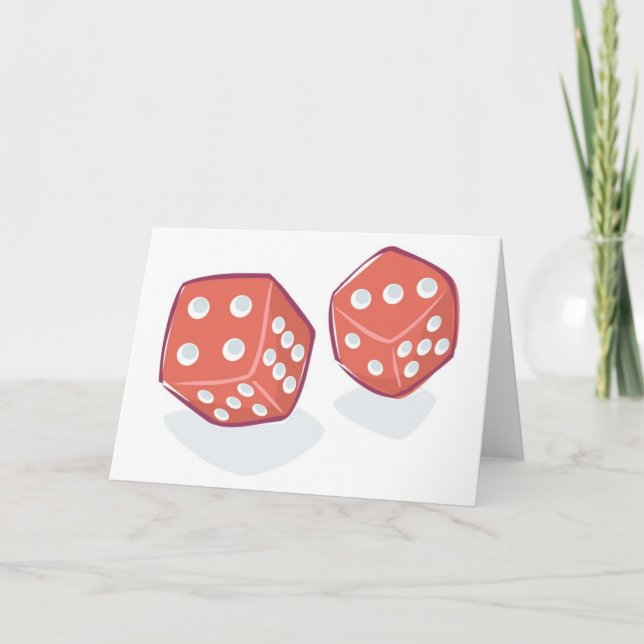 Carte Roulez le dés rouge (Devant)