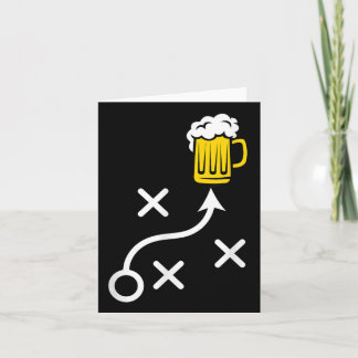 Carte Route de la bière Run Funny Football Playbook