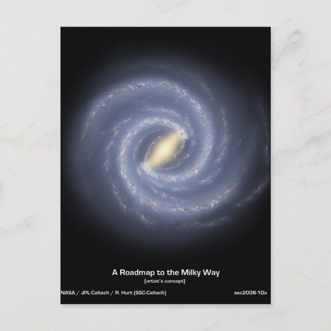 Carte routière à notre Galaxie dans la Voie Lactée (Devant)
