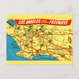 Carte routière de Los Angeles Calfornia