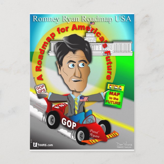 Carte routière Romney Ryan (Devant)