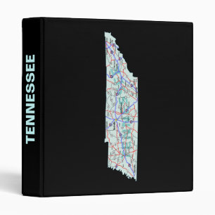 Carte routière Tennessee Avery Classeur