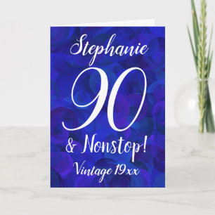 Carte Royal Blue 90 et Nonstop Customisé Anniversaire