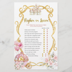 Carte Royal Princess - Jeux supérieurs ou inférieu