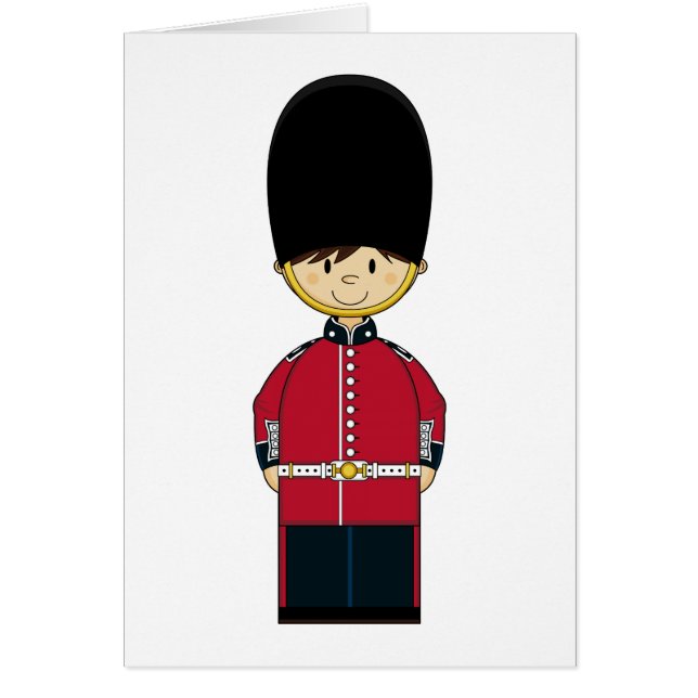 Carte royale britannique mignonne de garde (Devant)