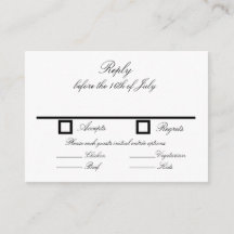 Carte RSVP