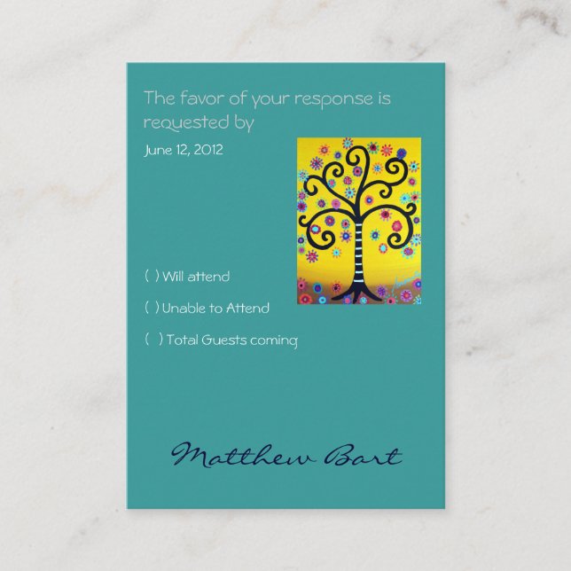 Carte RSVP (Devant)