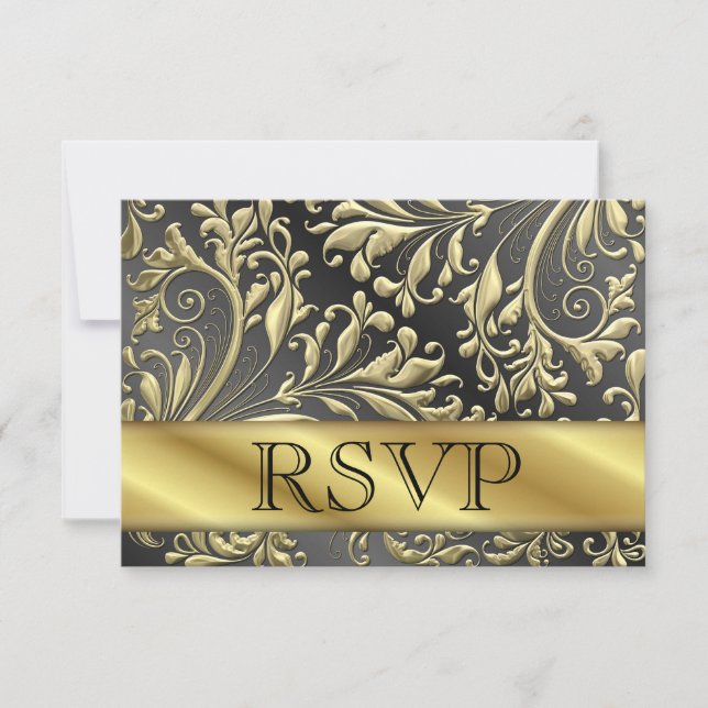 Carte RSVP 50e anniversaire d'or (Devant)