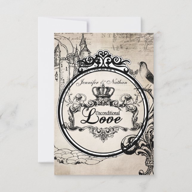 Carte RSVP Amour Inconditionnel (Devant)