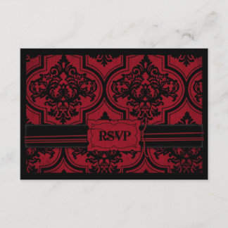 Carte RSVP B de la mariée Vampire
