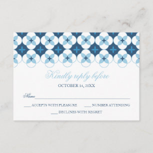 Carte RSVP - Baptême, Invitation Christening - Gar