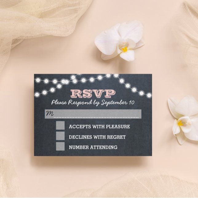 Carte RSVP Bat mitzvah rose (Créateur téléchargé)