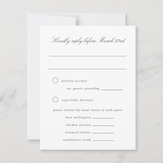 Carte RSVP Blue Hydrangea Grand-millentenaire de m (Devant)